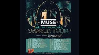 Muse 2023 North American tour w Evanescence  dates and venues announced [upl. by Navnod]