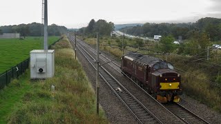 Class 37685 spotted near Garstang on 0Z37 [upl. by Nikaniki172]