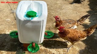 Bebedero de 13 litros de agua para pollos gallinas y aves [upl. by Ylrebmyk]