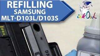 How to Refill SAMSUNG MLTD103L MLTD103S 103 series Toner Cartridges [upl. by Ayotol]