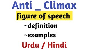 What is Anti climax in literature  anti climax definition  examples [upl. by Aseretairam]