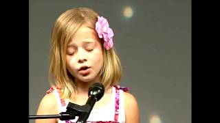 Jackie Evancho O Mio Babbino Caro June 2009 Singing Contest [upl. by Ellerahs]