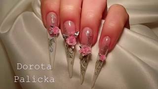 Stiletto Nails Done Using Professional Nail Perfect Products [upl. by Aiva947]