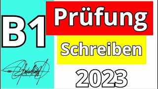 B1 Prüfung gast Schreiben Neu Modell TELC DTZ 2023 [upl. by Hairas]