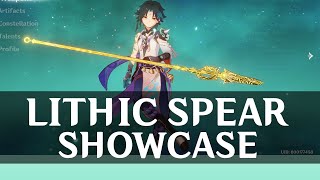 LITHIC SPEAR XIAO FT TEAM LIYUE SHOWCASE [upl. by Epotimet]