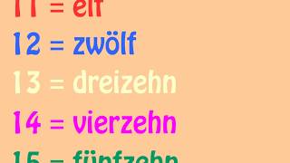 Das deutsche Zahlenlied 11  20 German Numbers Song 11  20  Learn German easily [upl. by Aiahc]