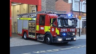 MOBILISE MOBILISE  London Fire Brigade  BRAND NEW Mk3 pump ladder E341 LFB Dockhead responding [upl. by Jewelle]