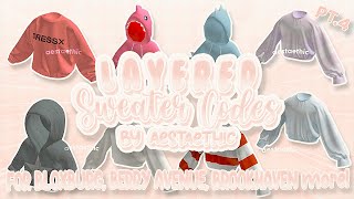 cute 3D Layered Sweater codes PT4 Berry avenue codes Bloxburg codes amp others aesthetic roblox [upl. by Lucina439]