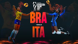 🇮🇹 ITA vs 🇧🇷 BRA  Highlights Semi Finals Womens World Championship 2022 [upl. by Mirabella670]