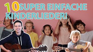 10 SUPER EINFACHE Lagerfeuerlieder auf der Gitarre [upl. by Fanestil853]