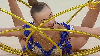 2018 European Rhythmic Gymnastics Championships  Groups 5 Hoops Final  Junior Award Ceremony [upl. by Sheldon]