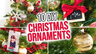 10 DIY Christmas Ornaments [upl. by Tnomyar]