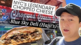 NYCs LEGENDARY CHOPPED CHEESE  Blue Sky Deli Hajjis [upl. by Osmund]