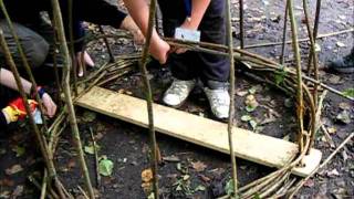 Howto build a Coracle with twigs and poly [upl. by Yenetruoc126]