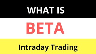 What is BETA of Stock  how its used in Intraday [upl. by Ainad167]