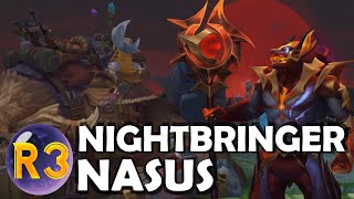 Nightbringer Nasus Skin Spotlight  League of Legends [upl. by Etiragram]