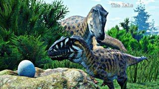 Filhote a Juvenil Família de Giganotosaurus Papai Super Protetor  The Isle 183 [upl. by Ahsrats]