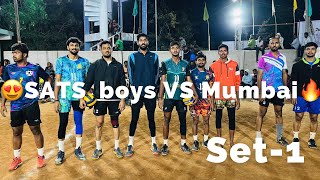 🔥League match🔥 SATS Hyderabad VS Mumbai SRM Chennai players amp Shoib team Shadnagar tournament [upl. by Shandeigh]