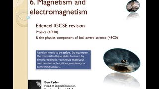 Magnetism and Electromagnetism REVISION PODCAST Edexcel IGCSE physics topic 6 [upl. by Sauder]