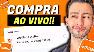 CREDIÁRIO DIGITAL NO BANCO INTER  SIMULEI UMA COMPRA AO VIVO  VEJA COMO FUNCIONA NA PRÁTICA [upl. by Uyekawa]