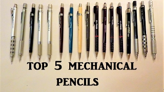 Top 5 Mechanical Pencils Review Pentel Staedtler Rotring [upl. by Tabitha]