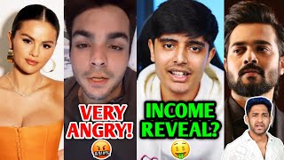 Ashish Chanchlani MOST ANGRY Moment🤬  Total Gaming INCOME Selena Gomez Bhuvan Bam Thugesh [upl. by Bette-Ann]