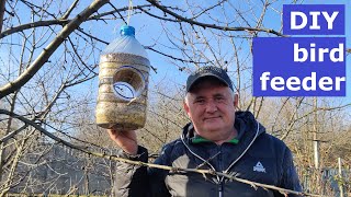 DIY Bird Feeder Simple Project from Plastic Bottles [upl. by Greysun976]