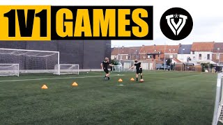 1v1 Games  Football Training  Thomas Vlaminck [upl. by Netsrak888]