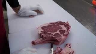 Cutting a Cowboy Steak [upl. by Benny]