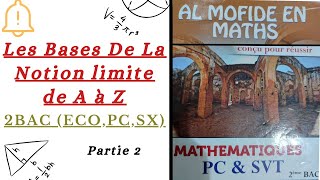 Revision sur les limites de A à Z 2bac eco pc sx partie 2 [upl. by Illa]