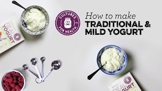 How to Make Traditional amp Mild Yogurt [upl. by Rockey]