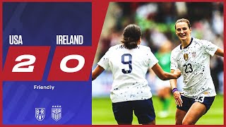 Fox Horan lift USA over Ireland 🫡  USWNT 20 Ireland  Official Highlights [upl. by Netsirt689]