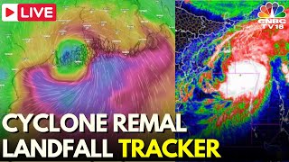 Cyclone Remal Live Updates Cyclone Remal Landfall in West Bengal Bangladesh  Weather News  N18L [upl. by Odirfliw651]