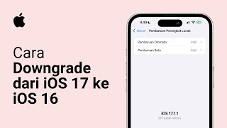 Downgrade iOS 17 ke iOS 16 di iPhone Apakah bisa [upl. by Elgna]