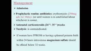 Preterm Prelabour Rupture of Membranes [upl. by Deacon939]