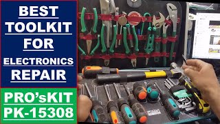 454 Best Field and Maintenance ToolKit for Electronics  ProsKit PK15308BM [upl. by Esilrahc]