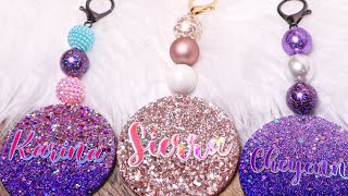 Beaded Keychain Tutorial with UV Resin and Bubblegum Beads [upl. by Zoller]