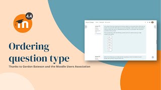 Ordering question type in Moodle 44 [upl. by Marena]