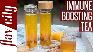 Flu amp Cold Wellness Tea  Immune Boosting Turmeric Tea [upl. by Acired]