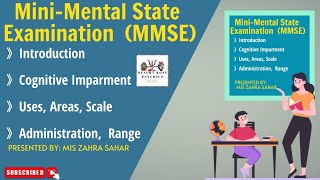 Mini Mental State Examination  Mmse Psychological Test in Urdu amp Hindi  By Mis Zahra Sahar [upl. by Nailliw]