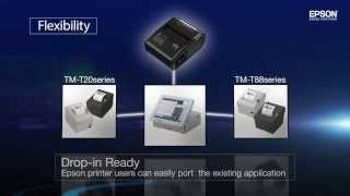 Epson TMP80 mobile POS printer for WiFi or Bluetooth [upl. by Ayiak]