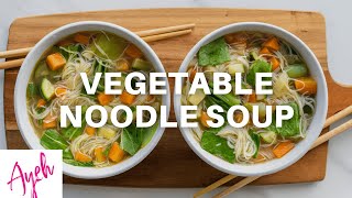 Vegetable Noodle Soup  Cooking With Ayeh [upl. by Millar835]