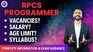 RPSC Programmer 2024 Notification out  Vacancies Salary Age limit Syllabus Exam Guidance [upl. by Raamaj]