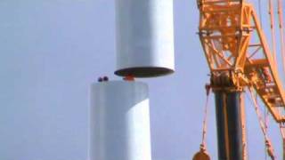 Delivery and assembly of a wind turbine [upl. by Carita]