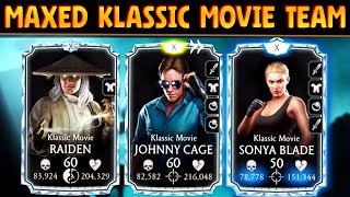 MK Mobile I Played MAXED Klassic Movie Team Most Expensive Team in The Game Worth It [upl. by Aneles]