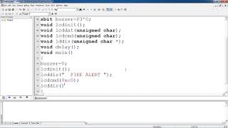 Fire alert system using 8051 Micro controller with Keil and Proteus simulation [upl. by Aivuy]