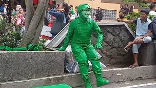 greenman on the street [upl. by Asillam]