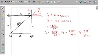 II At each corner of a square of side there are point charges of magnitude Q 2Q 3Q and 4Q Fig… [upl. by Yenaffit332]