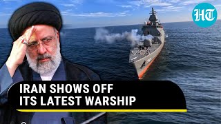 Iran Inducts New Destroyer Capable Of Striking Aircraft Ships Submarines Amid Gaza War  Watch [upl. by Dilan]