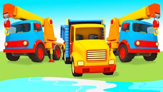 Full episodes of Helper Cars cartoon  Car cartoons for kids Tow truck amp trucks for kids [upl. by Janey]